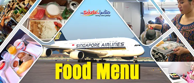 Singapore Airlines Food Menu